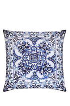 Blu Mediterraneo Duchesse Cotton Cushion Medium